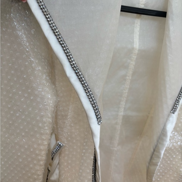 RARE-ICONIC-Dolce & Gabbana-Clear Plastic Bubble Wrap Rain Coat-Rhinestone-90s - Picture 6 of 16